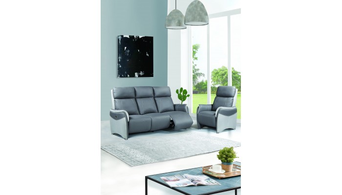 COMPARSE - Canapé relaxation 3 places 2 relax