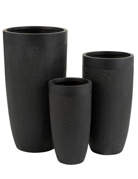 Set 3 Vases Ronds Hauts Argile