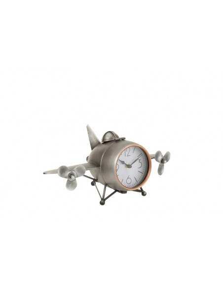 Horloge métal avion