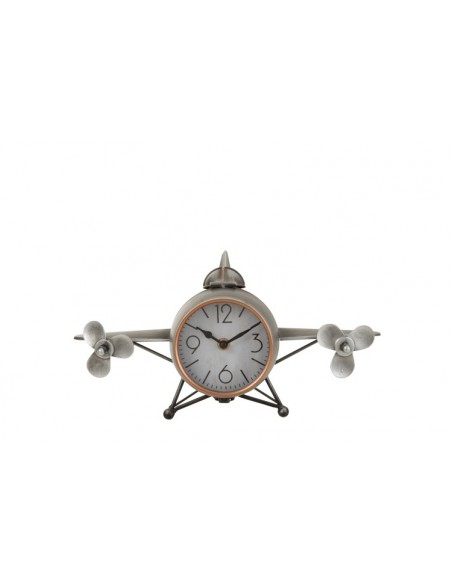 Horloge métal avion