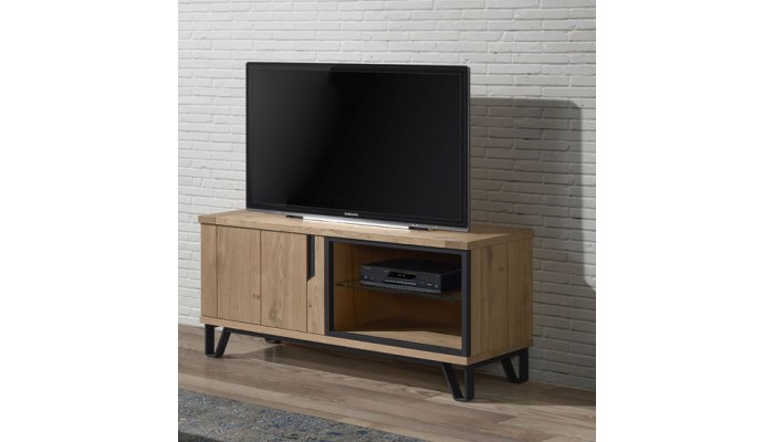 ESCALE - Meuble TV Hifi 1 porte - 1 niche