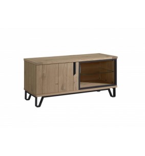 ESCALE - Meuble TV Hifi 1 porte - 1 niche