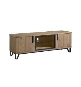 ESCALE - Meuble TV Hifi 2 portes - 1 niche