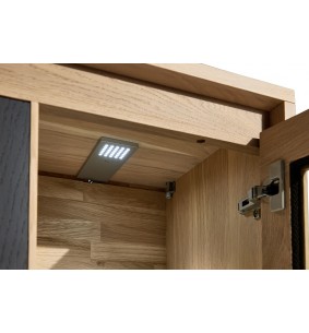 TOUAREG - Vitrine 1 porte verre 2 portes bois 2