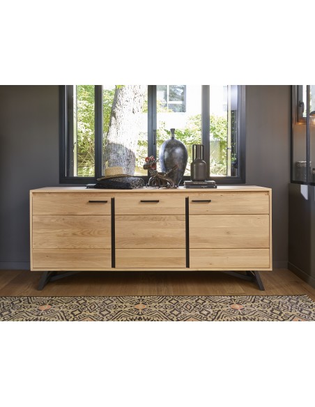 TOUAREG - Bahut 3 portes SANS tiroir GRAND modèle
