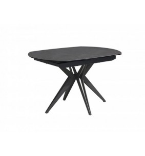 NENU - Table ovale 2 allonges en bout escamotable 30 cm 2