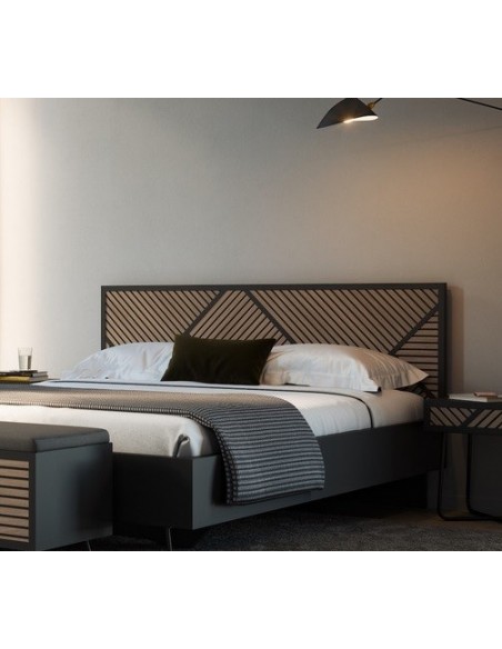 SEIDE - Base De Lit Coffre Pour Matelas 160 x 200 cm