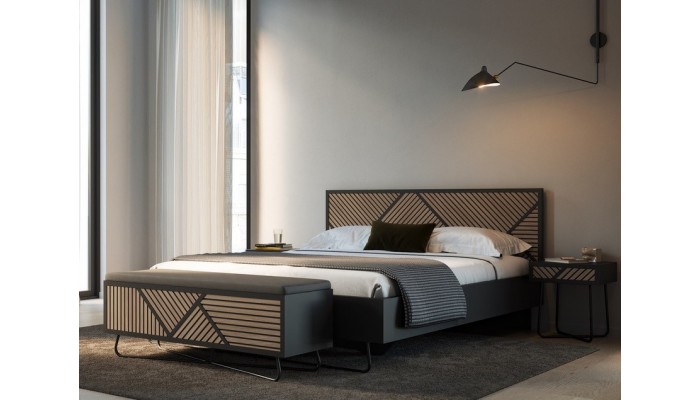SEIDE - Base De Lit Coffre Pour Matelas 160 x...
