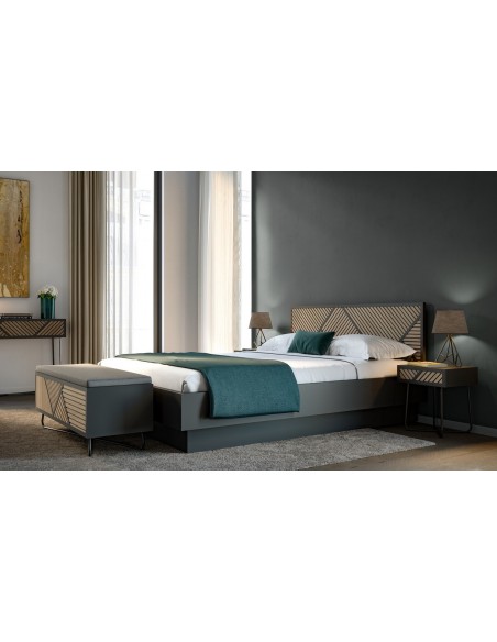 SEIDE - Tete De Lit Pour Un Matelas de 140 cm