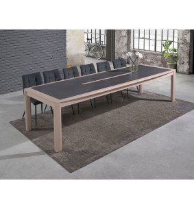 MILE - Table tonneau 180 cm x 106 cm + 3 allonges... 2