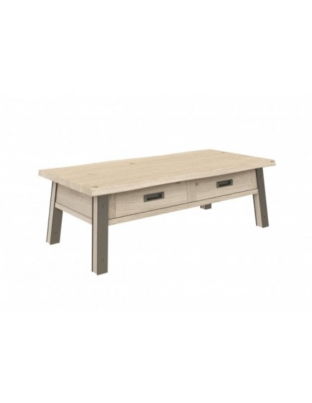 ARDEN - Table de salon 1 tiroir - Plateau droit