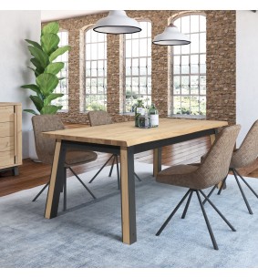ARDEN - Table 4 pieds en 160 x 90 - Plateau droit 1...