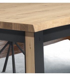 ARDEN - Table 4 pieds en 160 x 90 - Plateau chantourné... 2