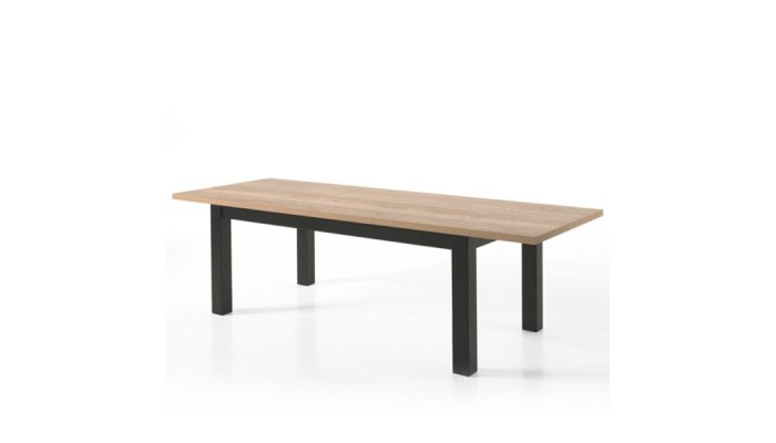 MOUNT- Table avec allonge - 4 pieds massifs 200...