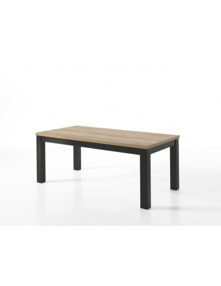 MOUNT - Table avec allonge - 4 pieds massifs 160 cm / 210 cm x 100 cm