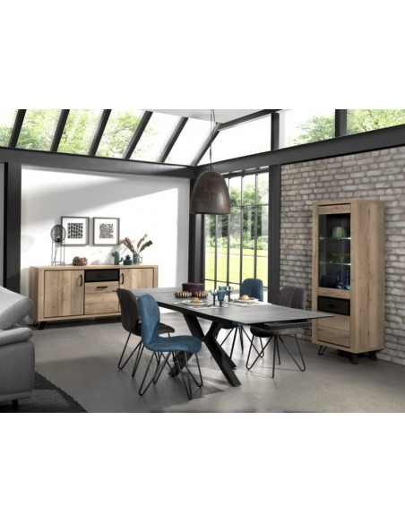 MOUNT - Table droite fixe - pied métal 200 cm x 100 cm