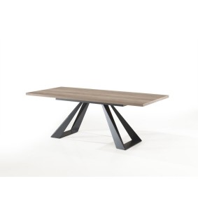 MOUNT - Table droite fixe - pied métal 200 cm x 100 cm 2