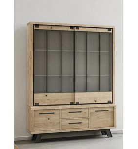 HARRY - Enfilade basse 150 cm 2 portes 2 tiroirs 2