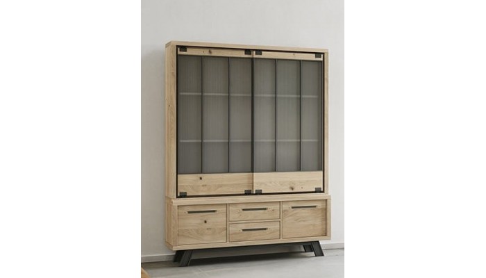 HARRY - Enfilade basse 150 cm 2 portes 2 tiroirs