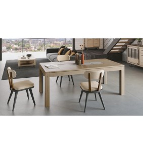 HARRY - Table 4 pieds 2 allonges de 45 cm 2