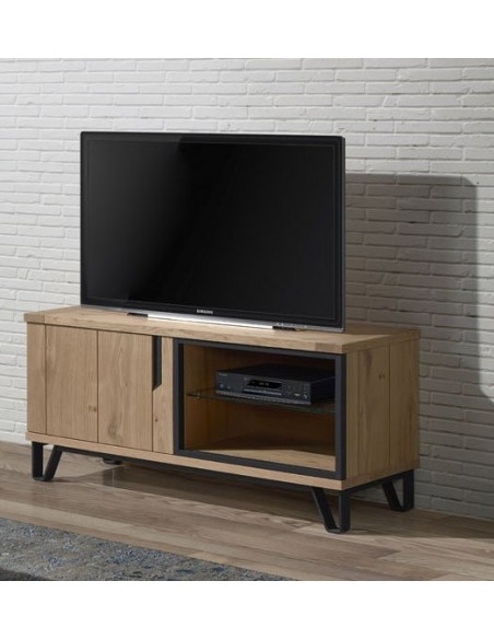 ETAPE - Meuble TV Hifi 1 porte - 1 niche
