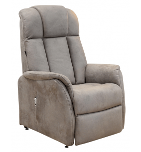 ENGIE - Fauteuil relax et releveur bi-moteurs tissu microfibre 