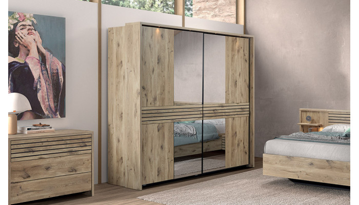 Anya - Armoire 2 portes coulissantes en 245 cm 