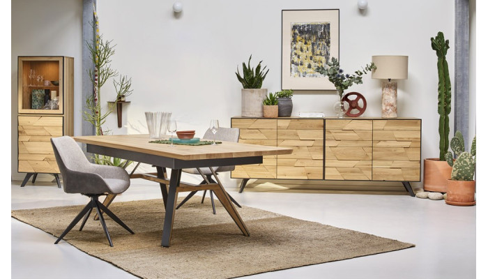KAPLA - Enfilade 4 portes avec option tiroir intérieur 