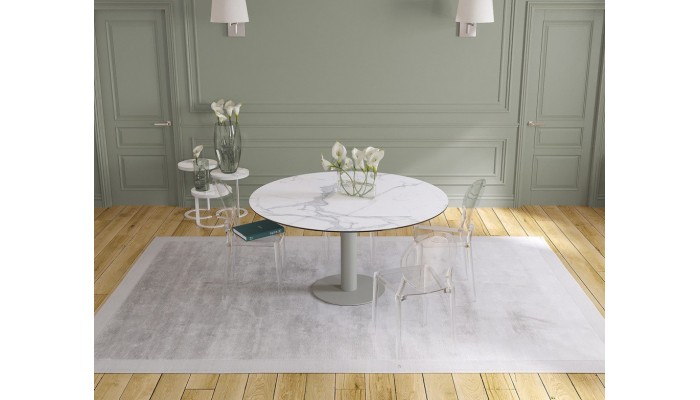 UNA - Table de repas extensible deux allonges...